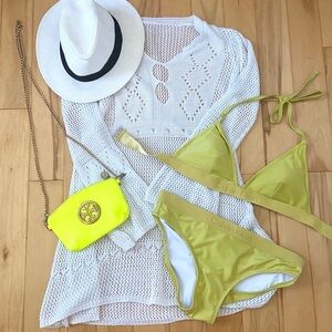 CSET TOGETHER Set bikini cover with ck bikini and a summer hat set